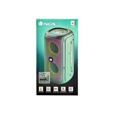 NGS Roller Beast - Mini enceinte sans fil - Bluetooth - 32 Watt - vert