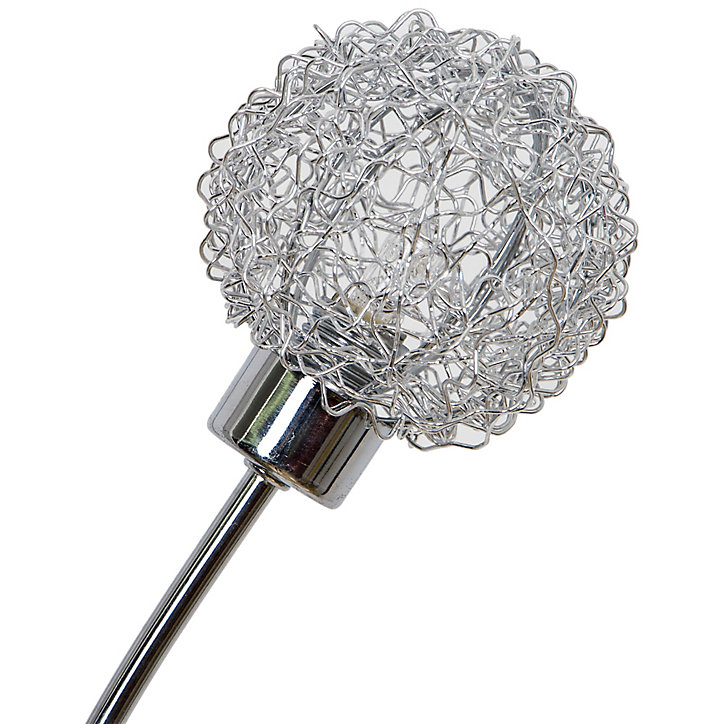 Lampadaire Phaidros GoodHome G9 argent brillant