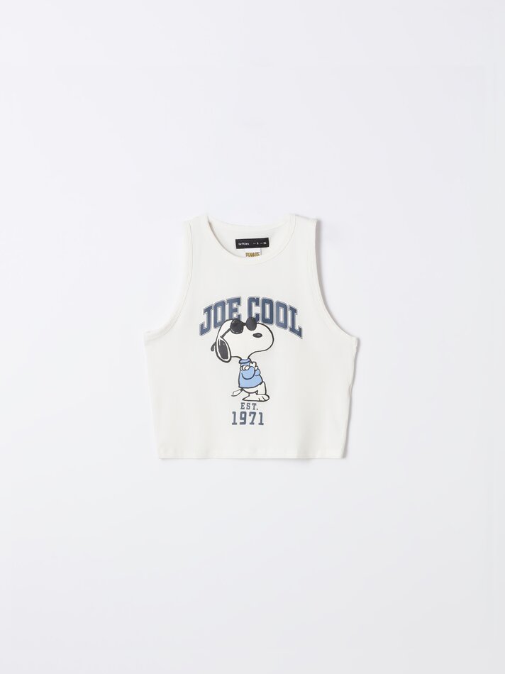 Camiseta regata Snoopy Peanuts™ - Branca
