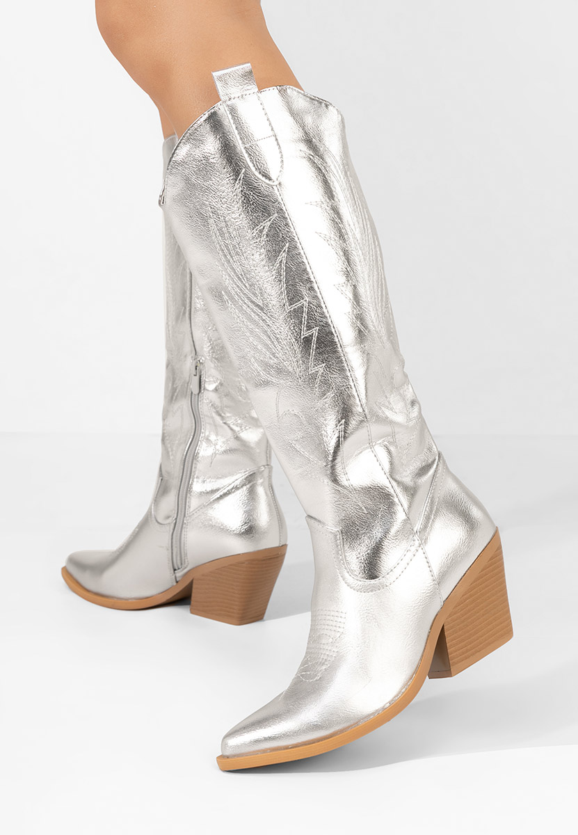 Santiag femme argent Celina