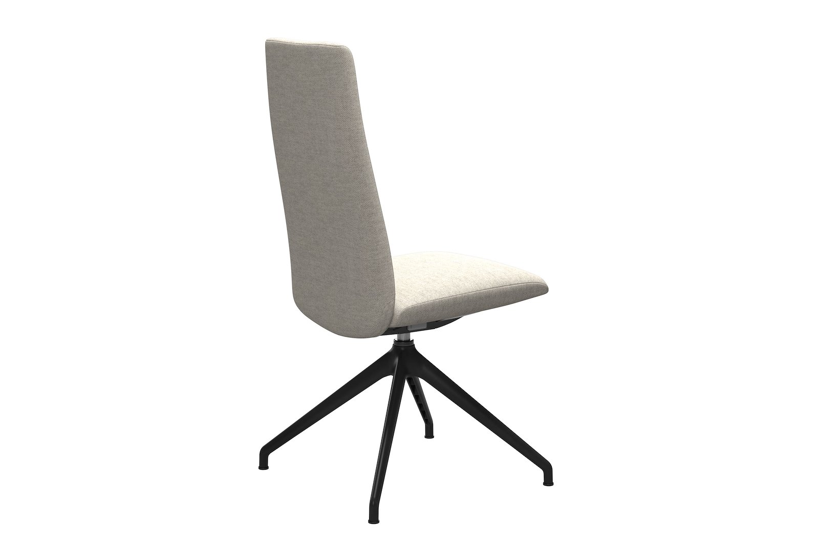 Chilli spisestol Tekstil Peony - Light Beige - Sort