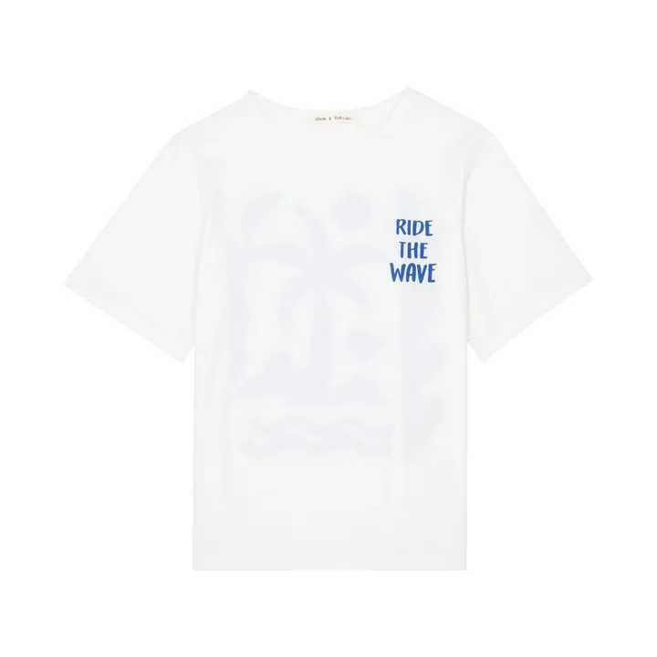 Zhoe & Tobiah T-Shirt Ride The Wave | Blanc
