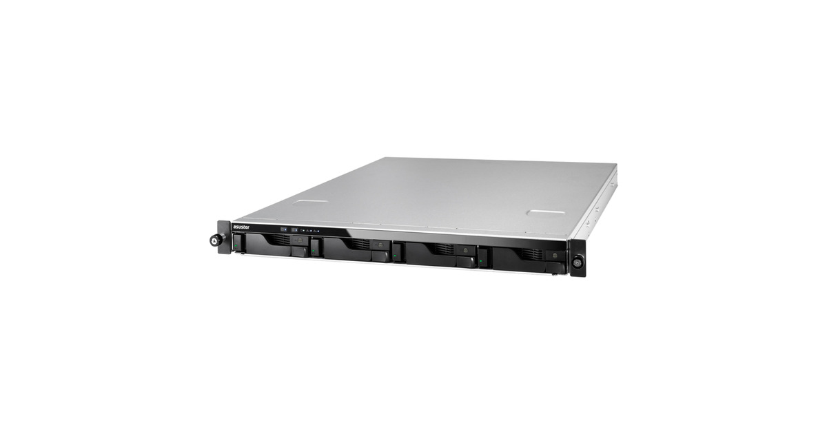 AsustorLockerstor 4RS (AS6504RS) nas  (Zwart/metaal, 2x 1G LAN, 2x 2.5G LAN, 4x USB 3.2 Gen 1)