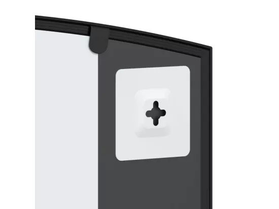 Miroir mural noir 100x60 cm arche fer