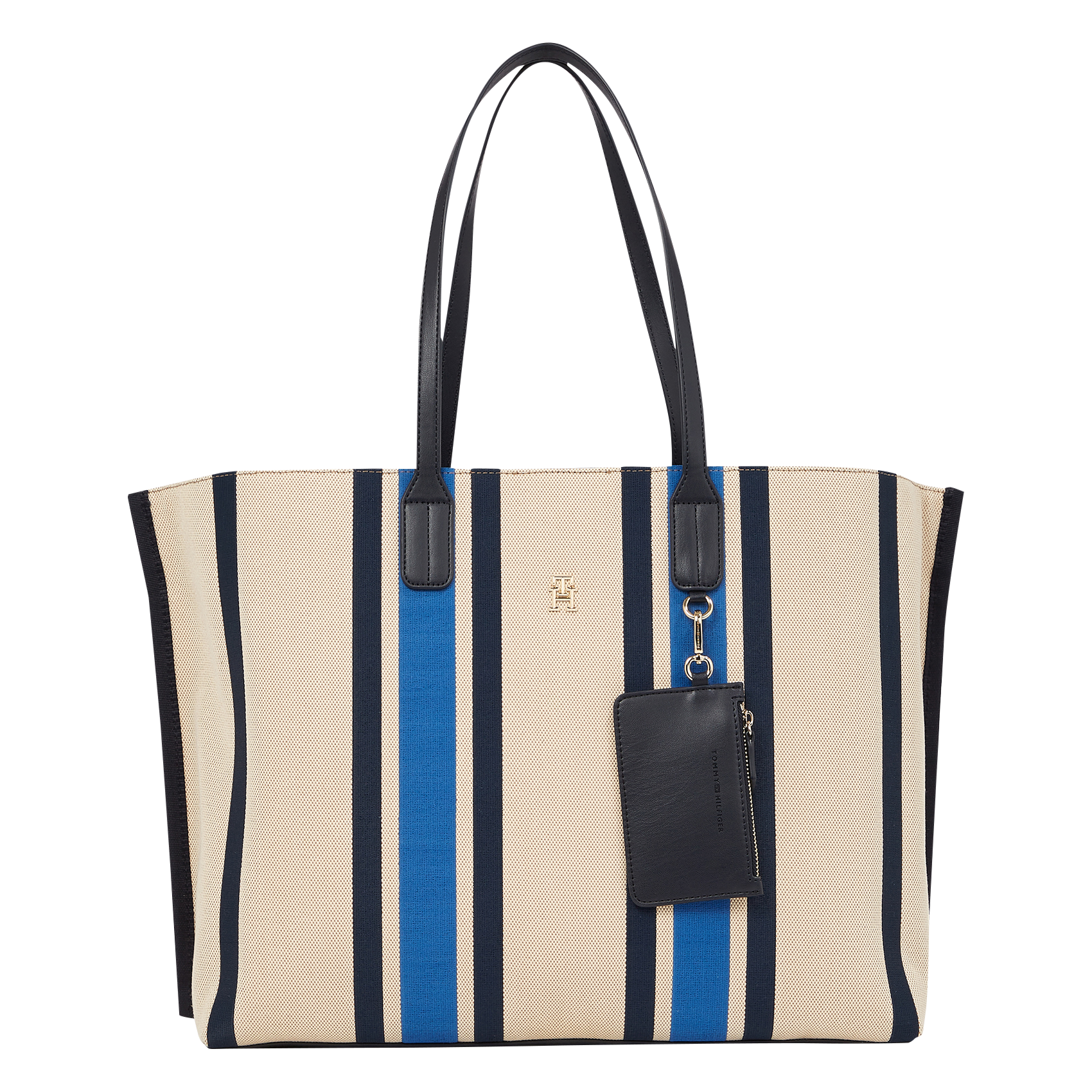 Sac shopper en fibres recyclées mélangées | Bleu