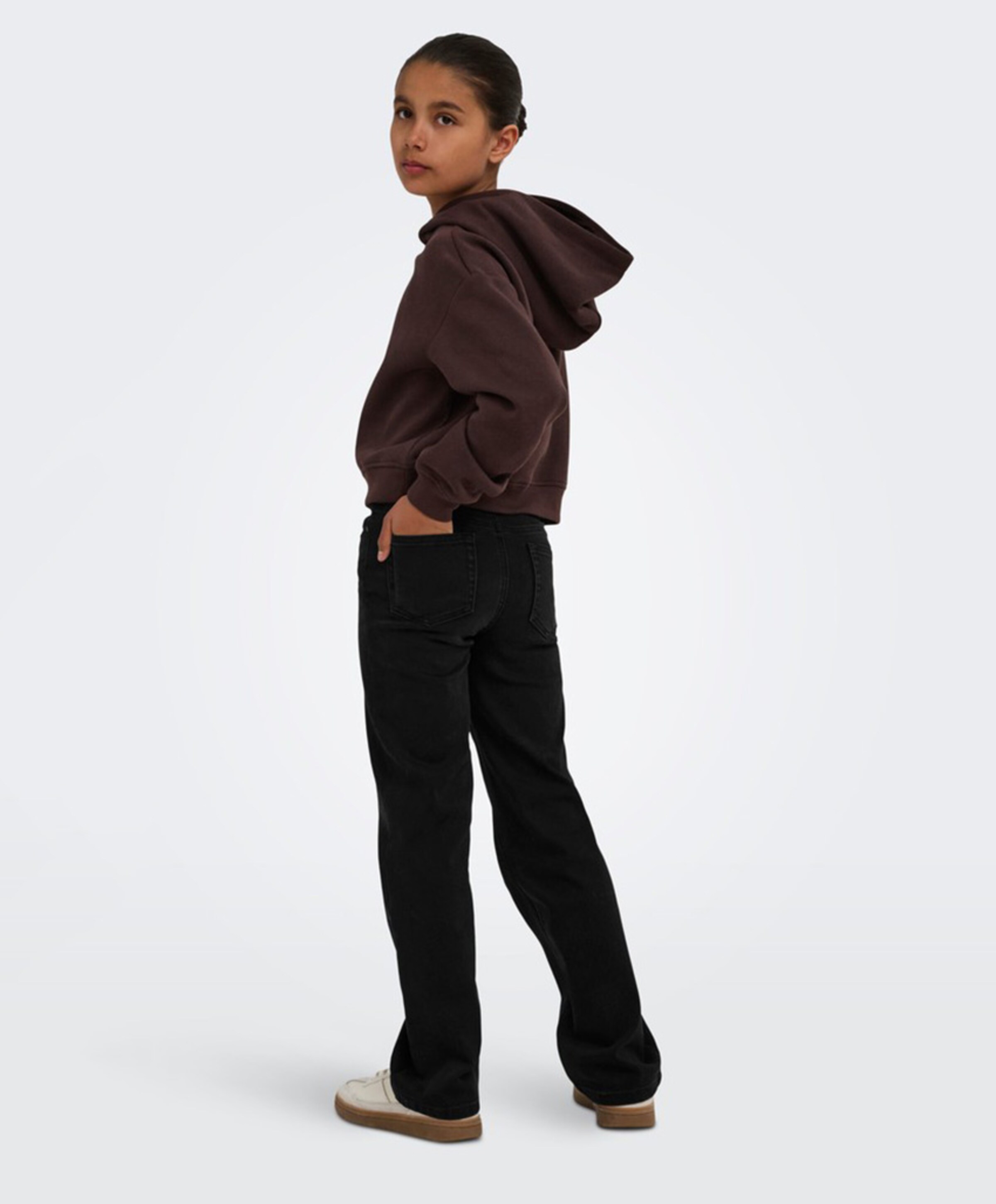 Only KOGJUICY-WAUW HW WIDE DNM GUA006 NO meisjes jeans zwart