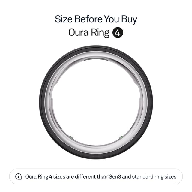 Oura Ring 4 Smart Ring størrelse 14 (stealth)