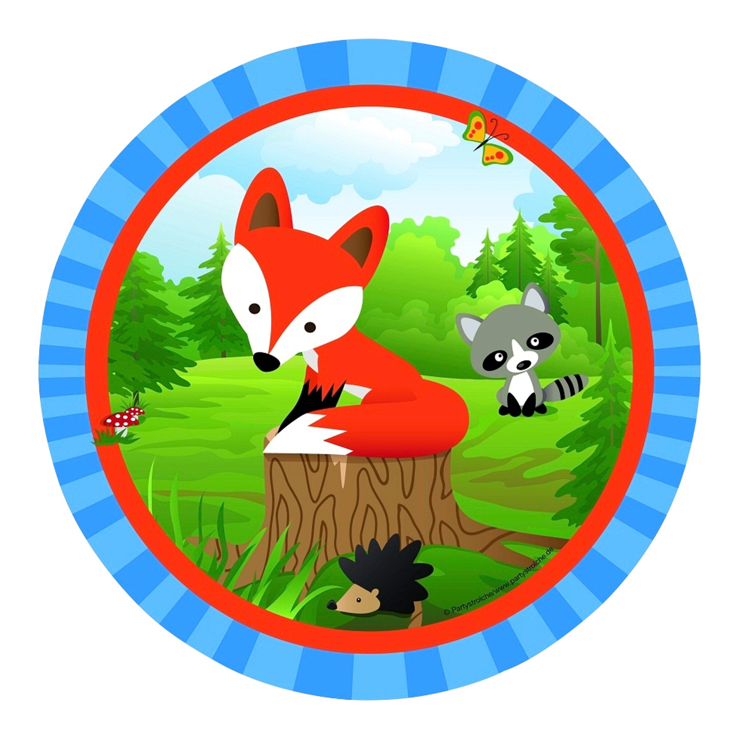 Partystrolche Partyset 44tlg. Kleiner Fuchs
