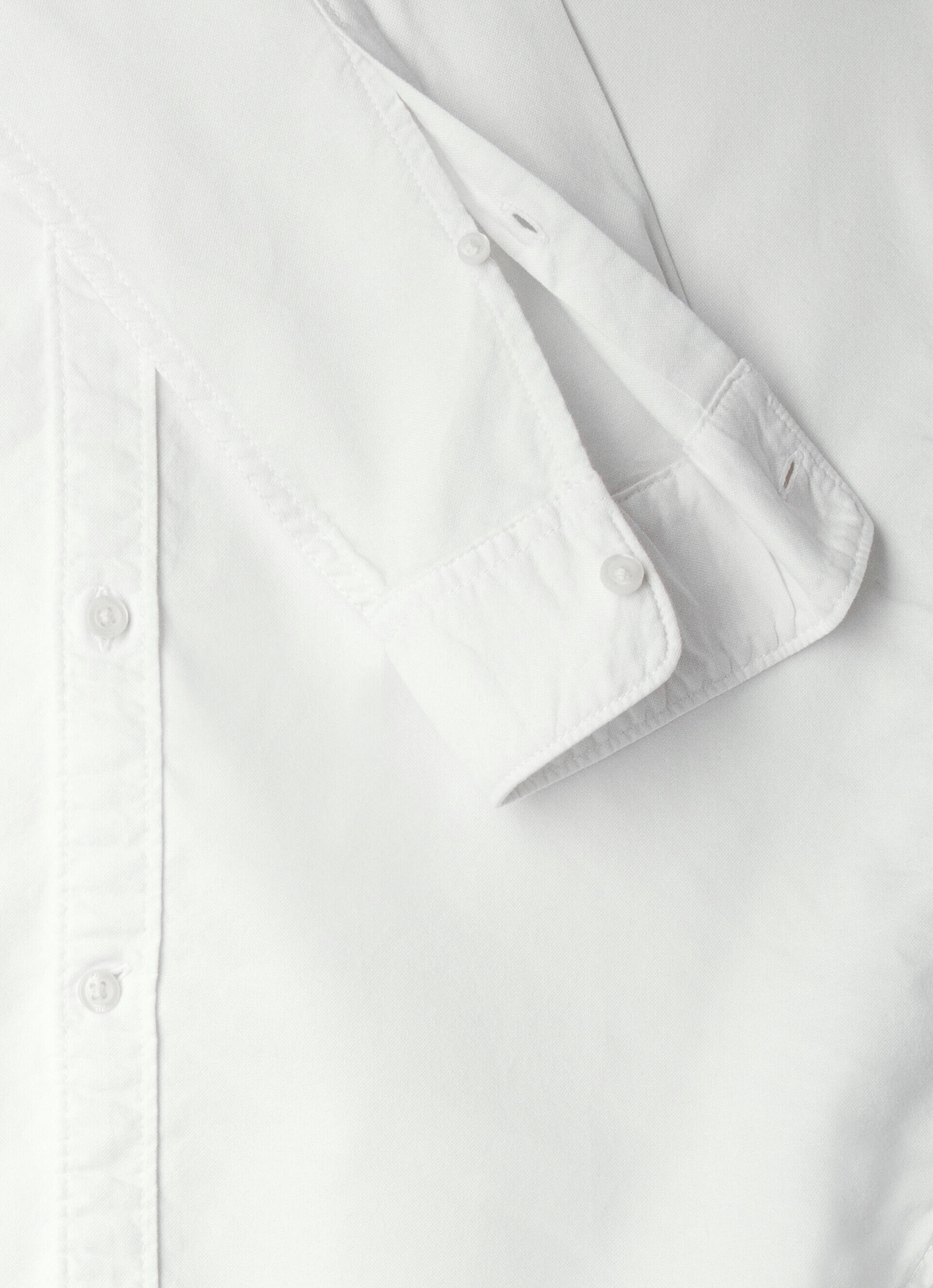 Camisa Oxford de corte regular - branca