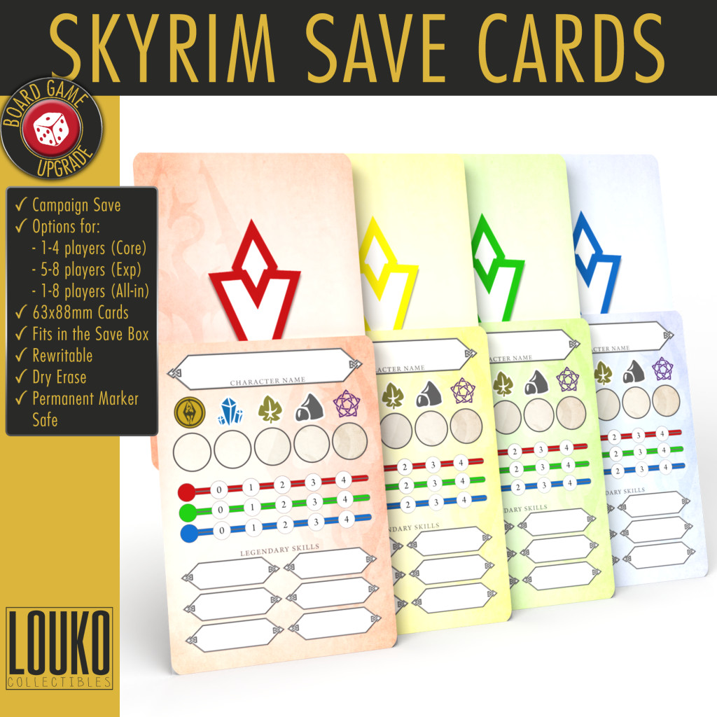 Cartes de sauvegarde réinscriptibles pour Skyrim – Le Jeu d'Aventure.