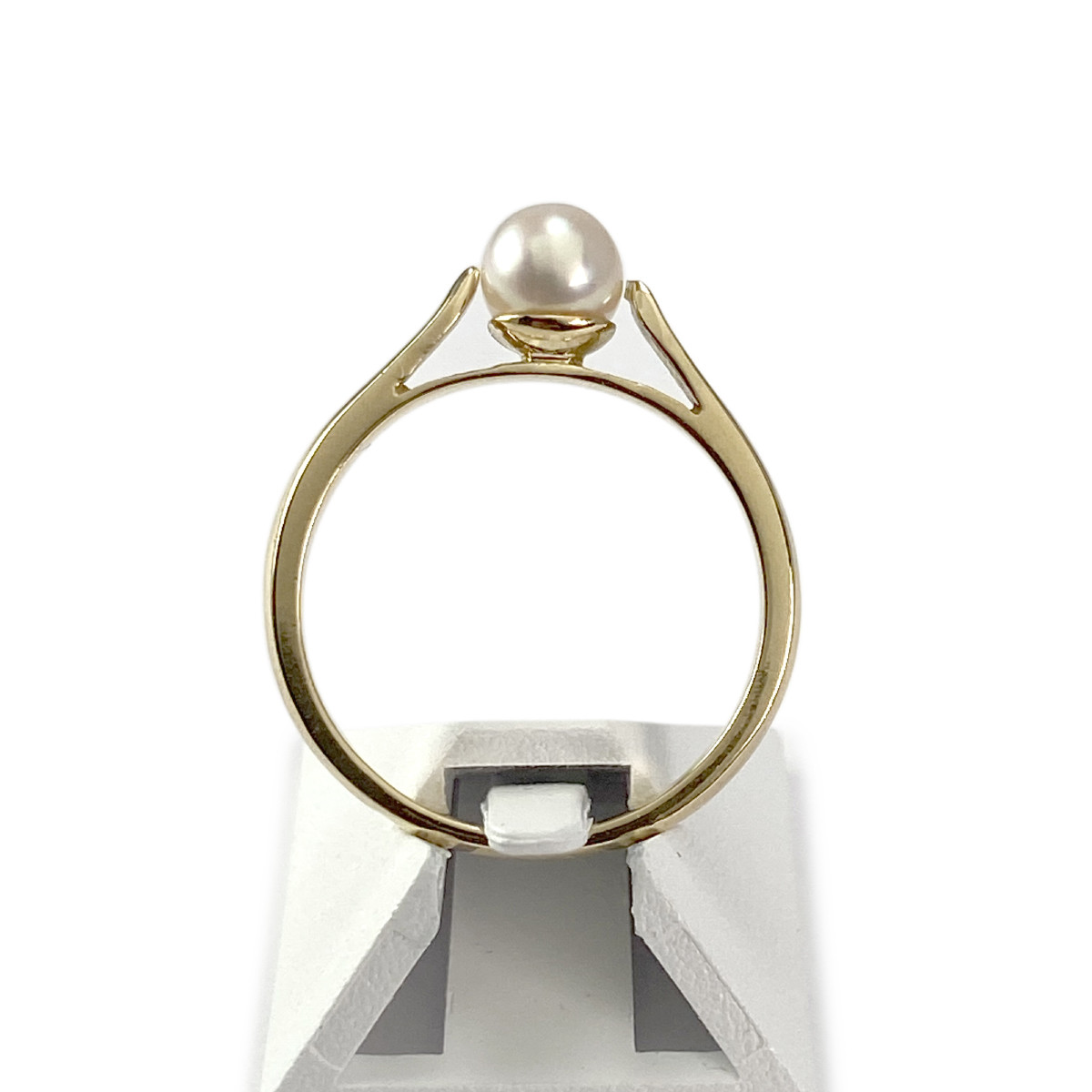 Bague d'occasion or 750 jaune perle de culture