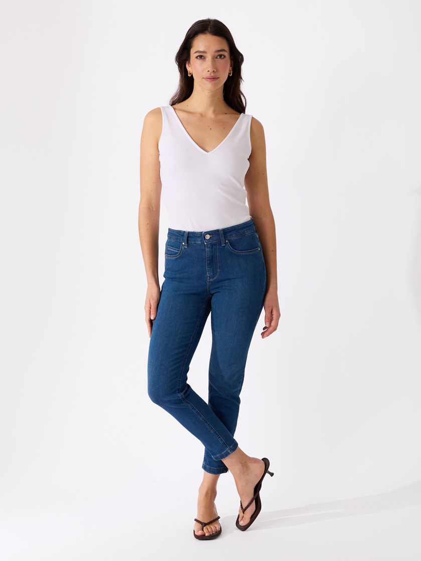 Roma cropped jeans Stonewashed   Used