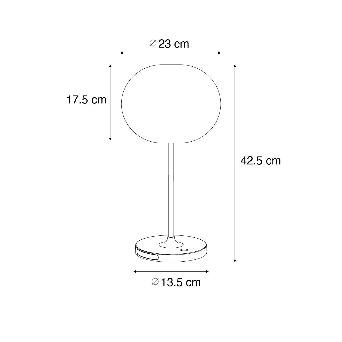 Set van 2 moderne tafellampen wit oplaadbaar - Maloi