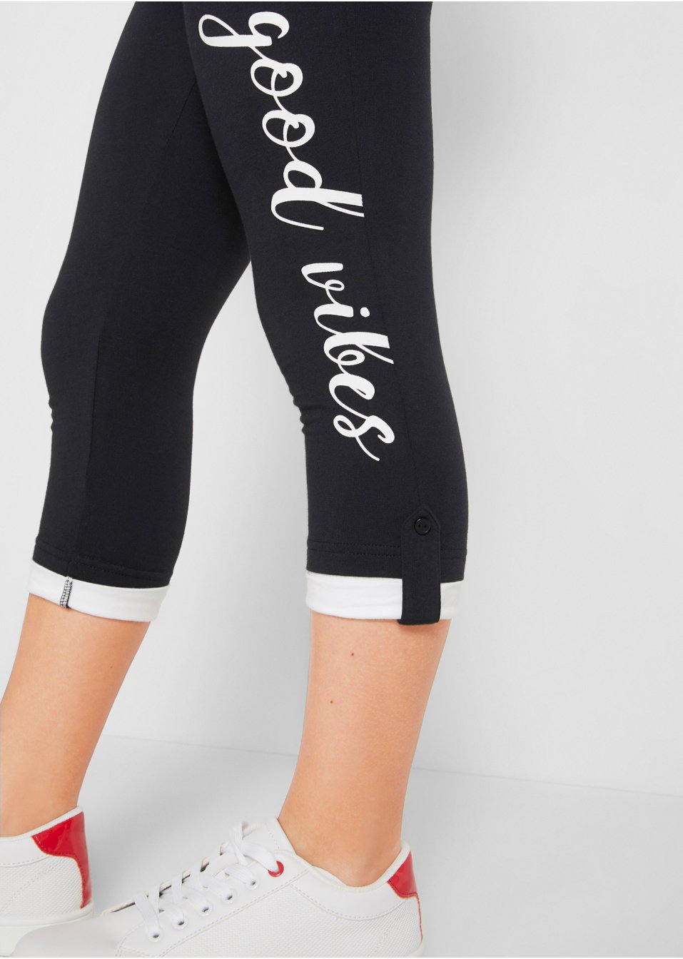 Legging 3/4 fille avec coton