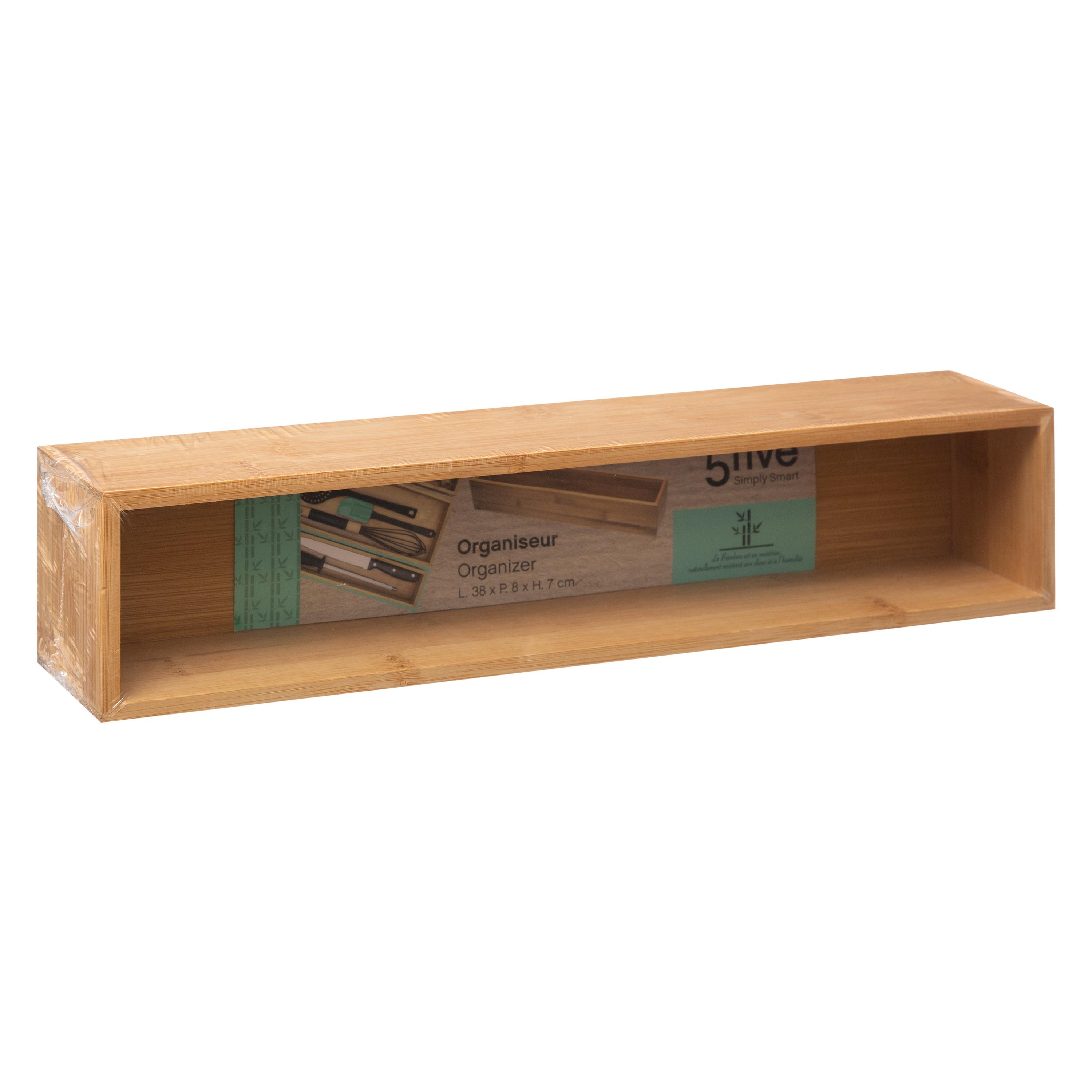 ORGANISEUR BAMBOU 8X38X7CM