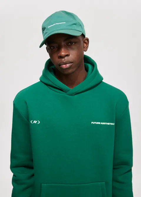 Hoodie met print future groen (GRN.D)