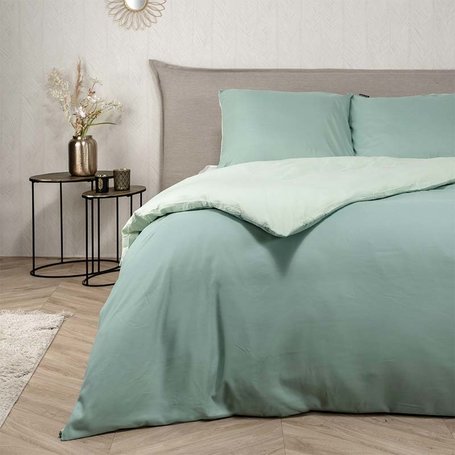 Dekbedovertrek Hotel Two Tone - Mint