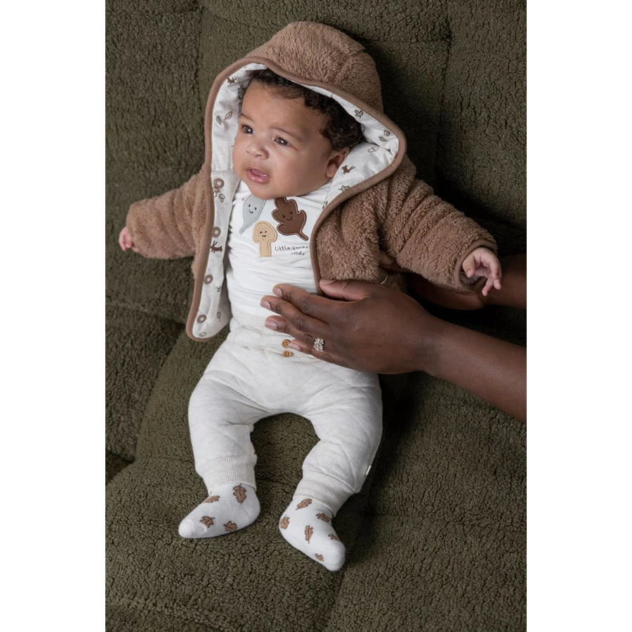 Feetje Wendejacke Little Forest Friends Taupe
