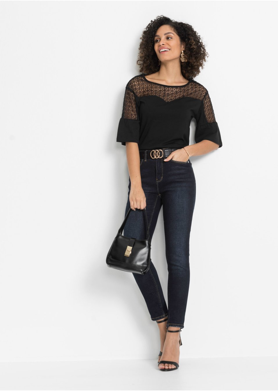 T-shirt à dentelle