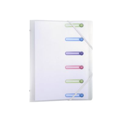 Exacompta Chromaline - Trieur polypro 6 positions - incolore