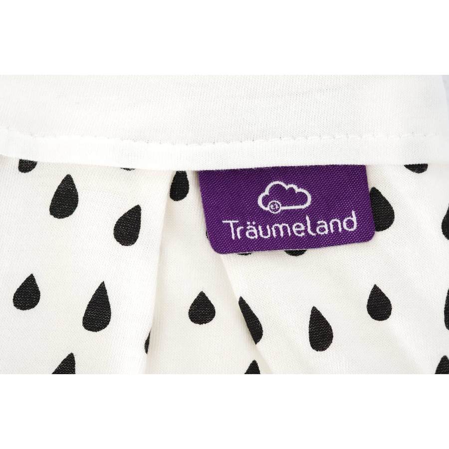 Träumeland Schlafsack-Set 3tlg. Liebmich Tropfen schwarz