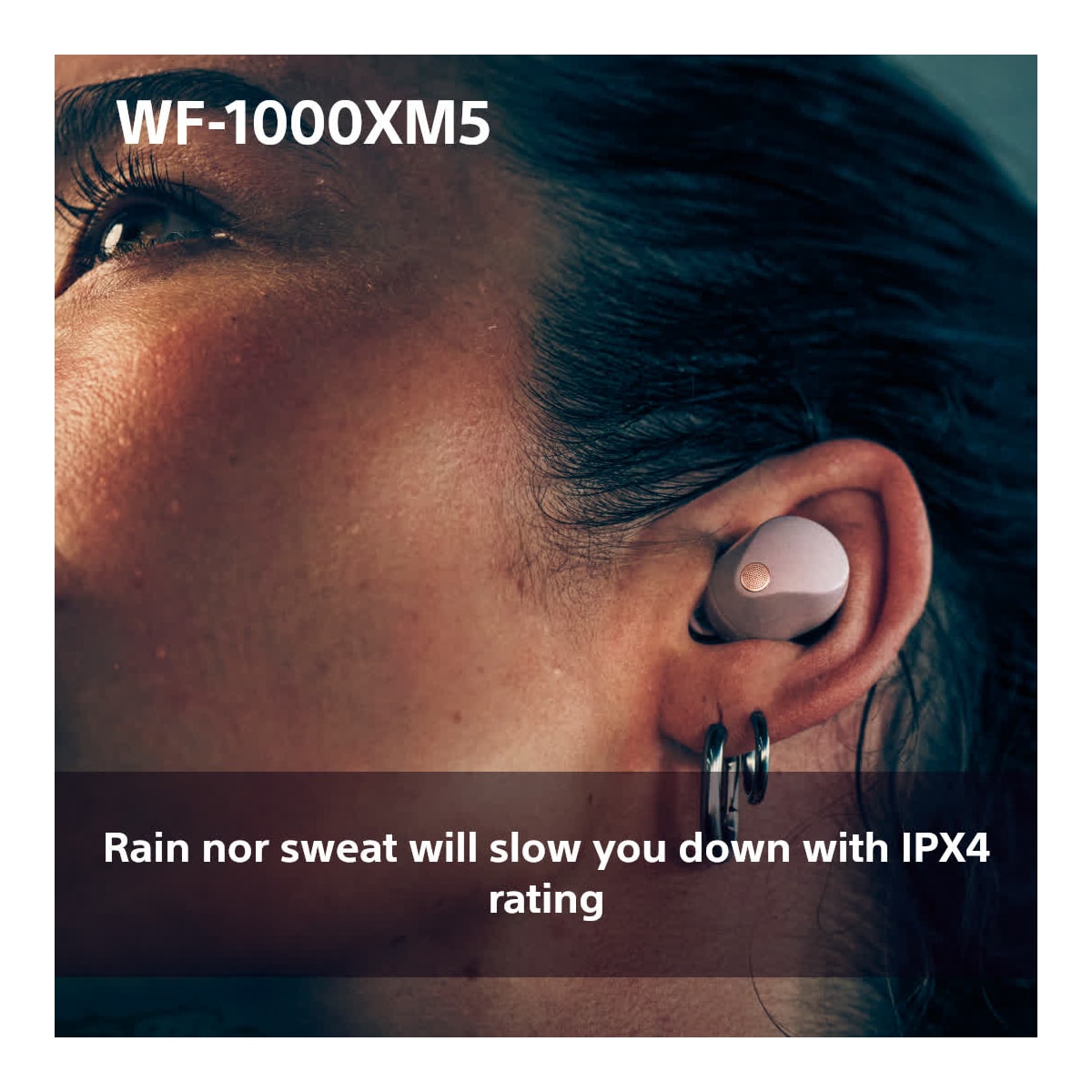 Sony WF1000XM5P helt trådløse in-ear hodetelefoner (smoky pink)