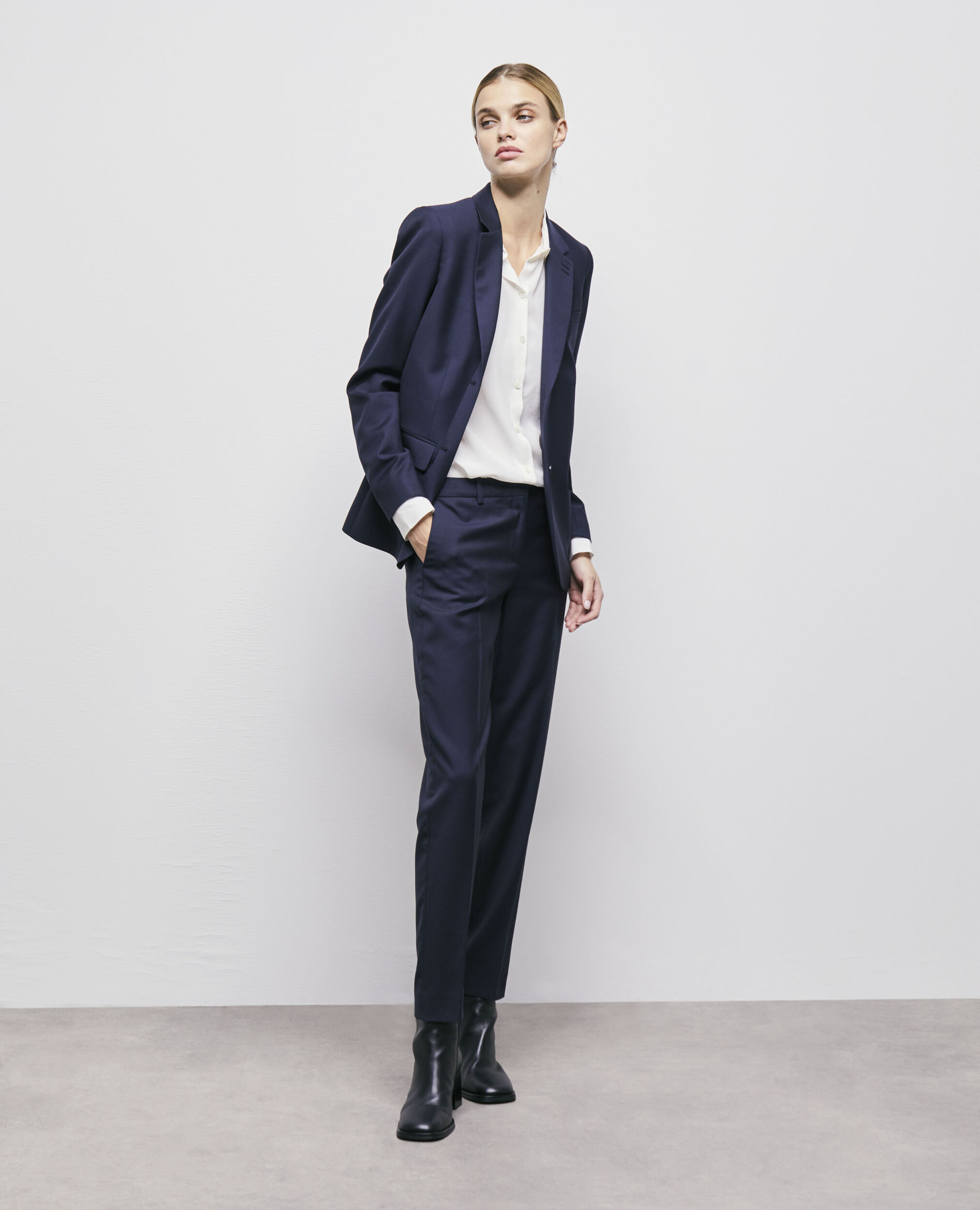 Veste de costume laine bleu marine