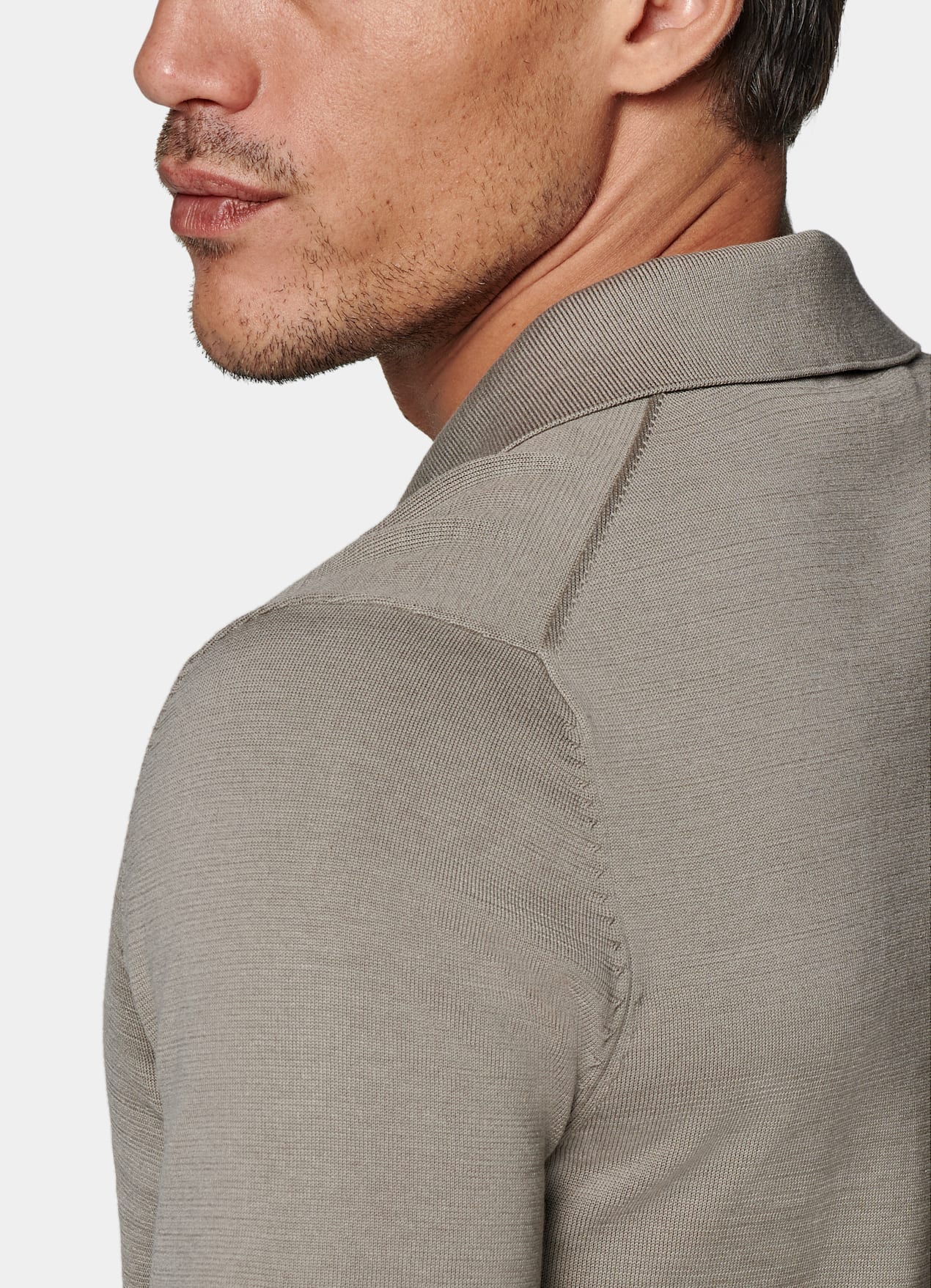 Polo sans boutons vert
