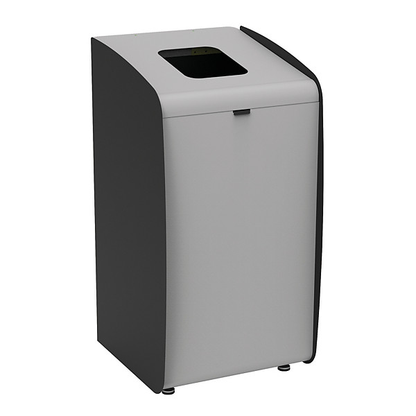 Borne à déchets modulaire Roxy noire grise 80 litres