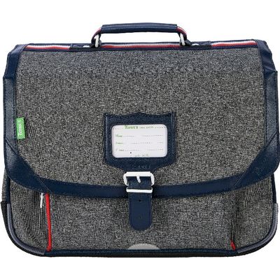 Cartable Tann's Sam - 38 cm - 2 compartiments - gris