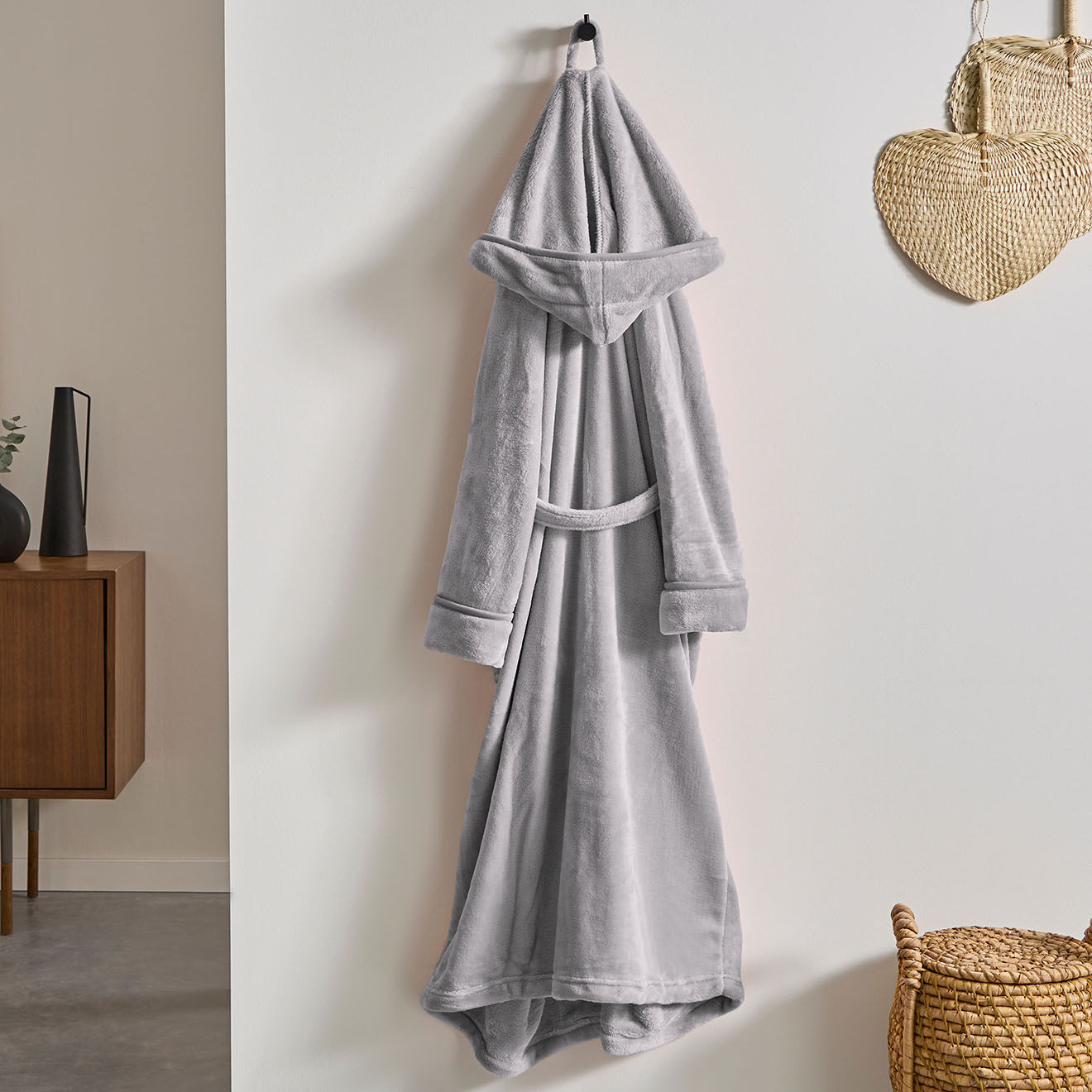 Soft by Perle de Coton Peignoir simple gris perle