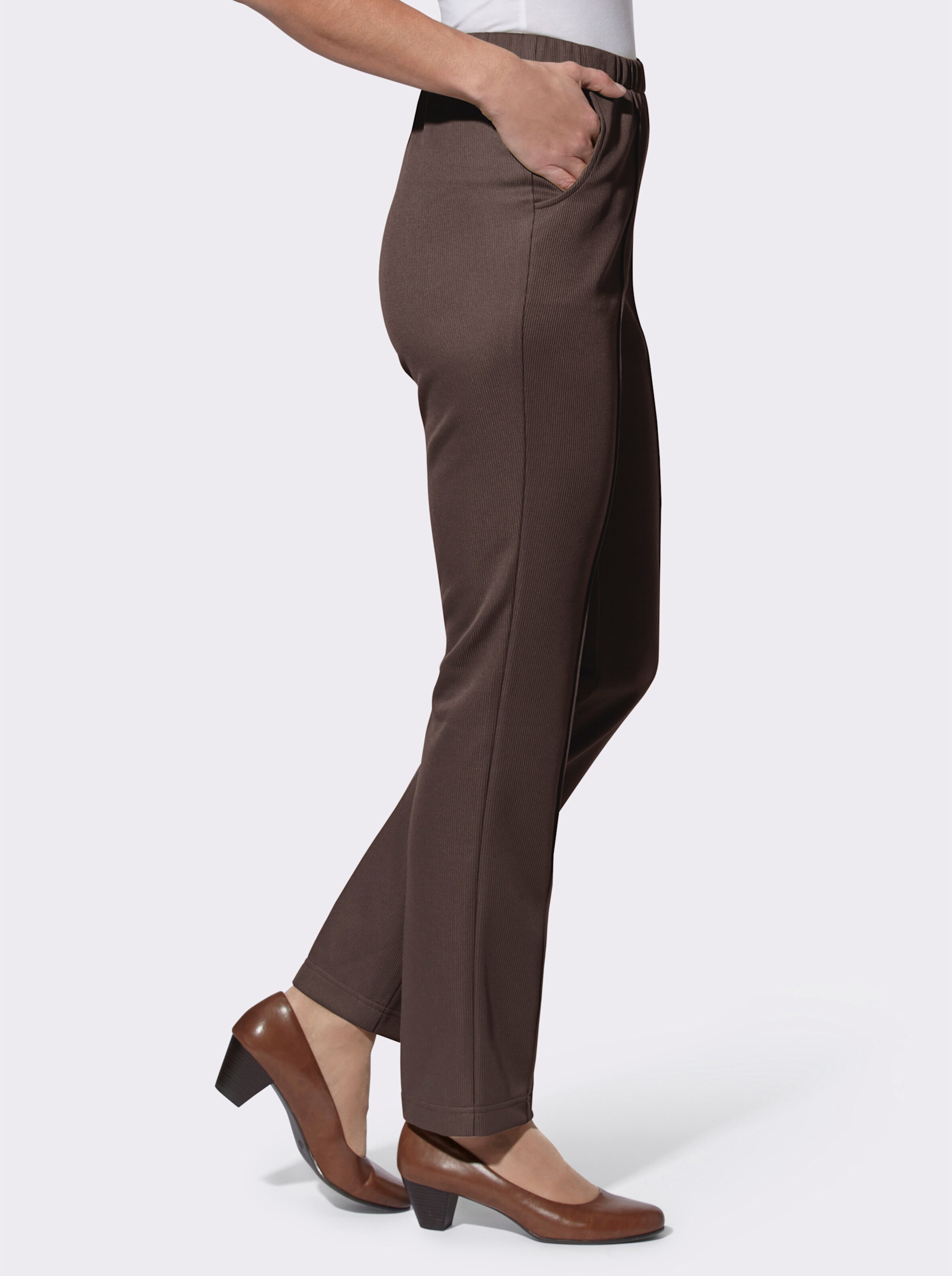 Jerseyhose in Ripp-Qualität