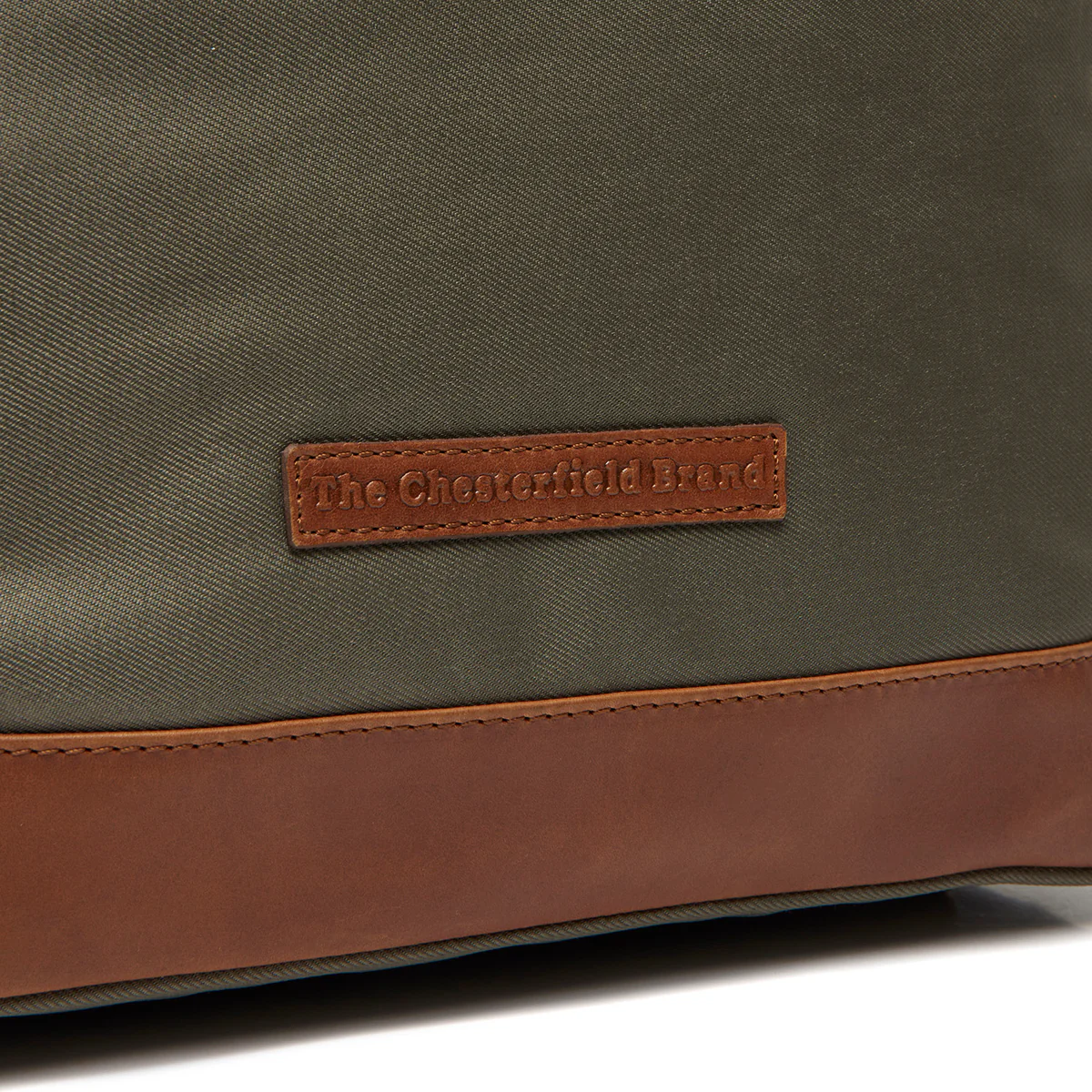 The Chesterfield Brand Nylon Wax Pull Up Rugzak Nesna Steel Green