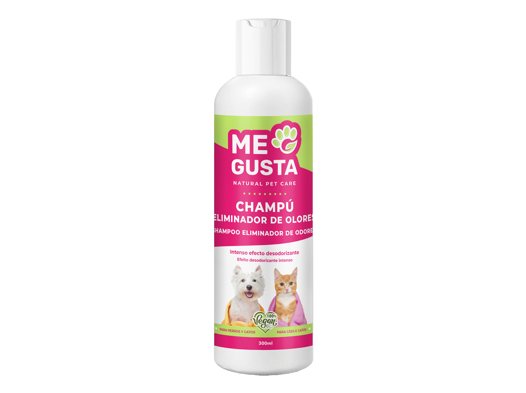 CHAMPÔ PARA ANIMAIS ME GUSTA ELIMINA ODORES 300ML
