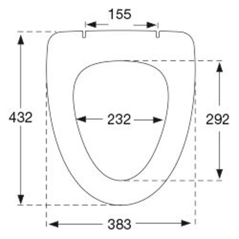 TOALETTSETE PRESSALIT CERA S1124 MYKT SETE HVIT