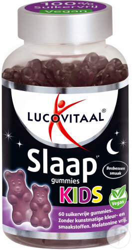 Lucovitaal Sommeil Gommes Enfants Saveur De Myrtille 60 Pièces