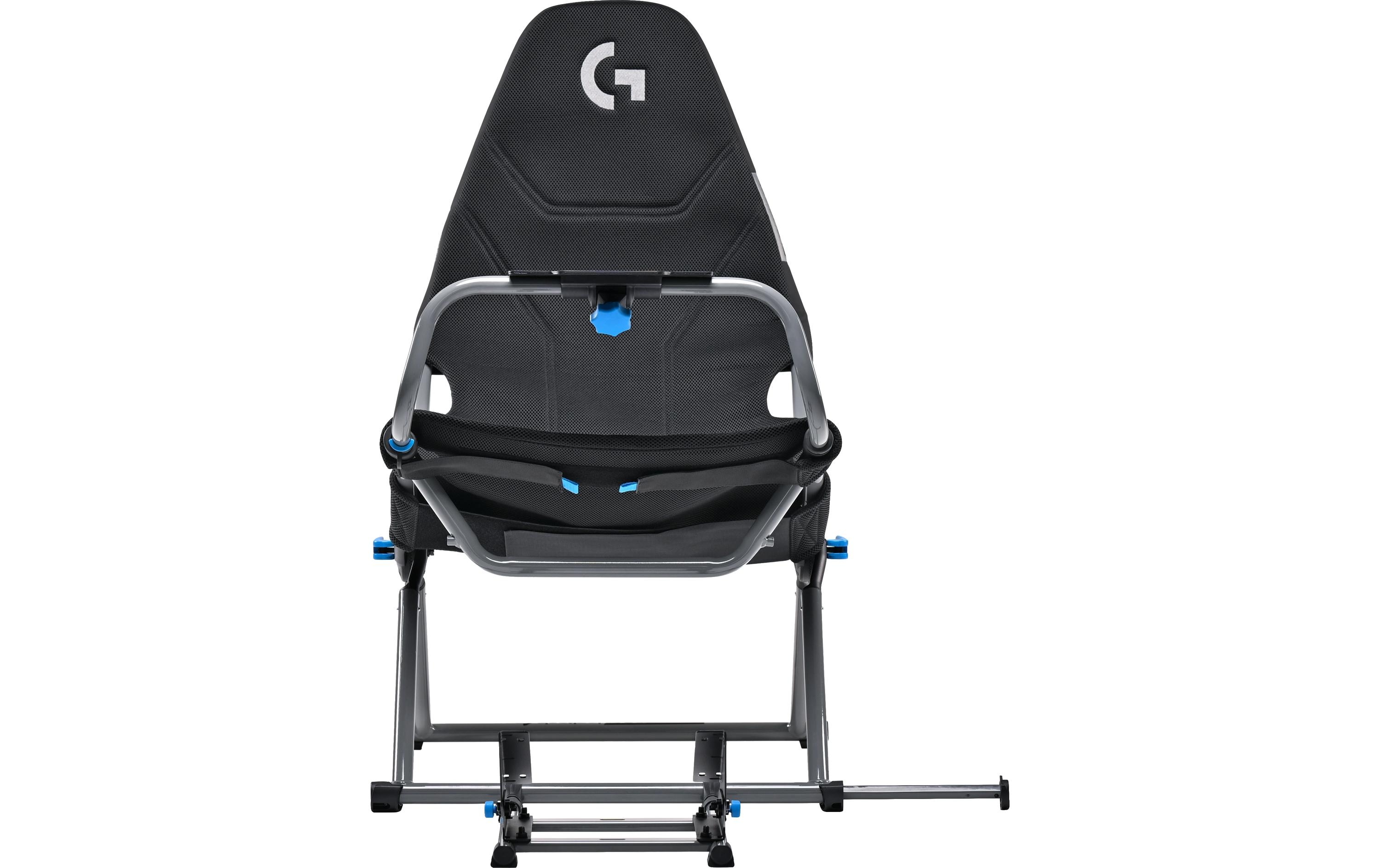 Challenge X – Logitech G Edition Grau/Schwarz<br>Gaming-Stuhl mit zusammenklappbaren Design