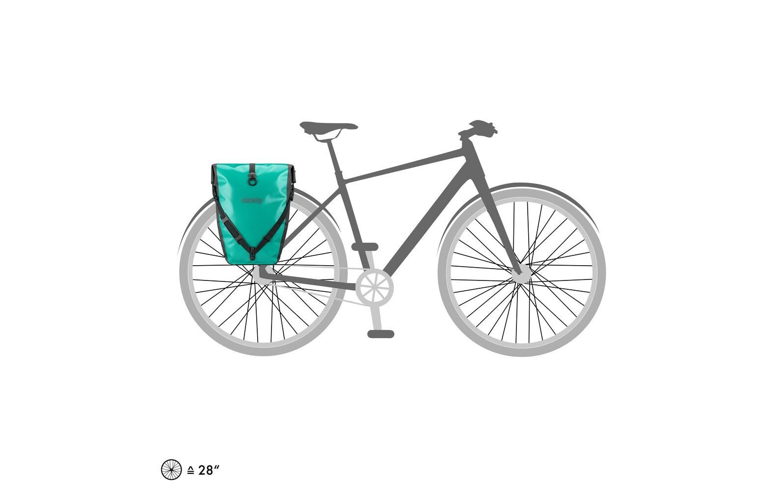 Fahrradtasche Back-Roller Free, Lagoon/Black<br>Hinterradtasche im Doppelpack