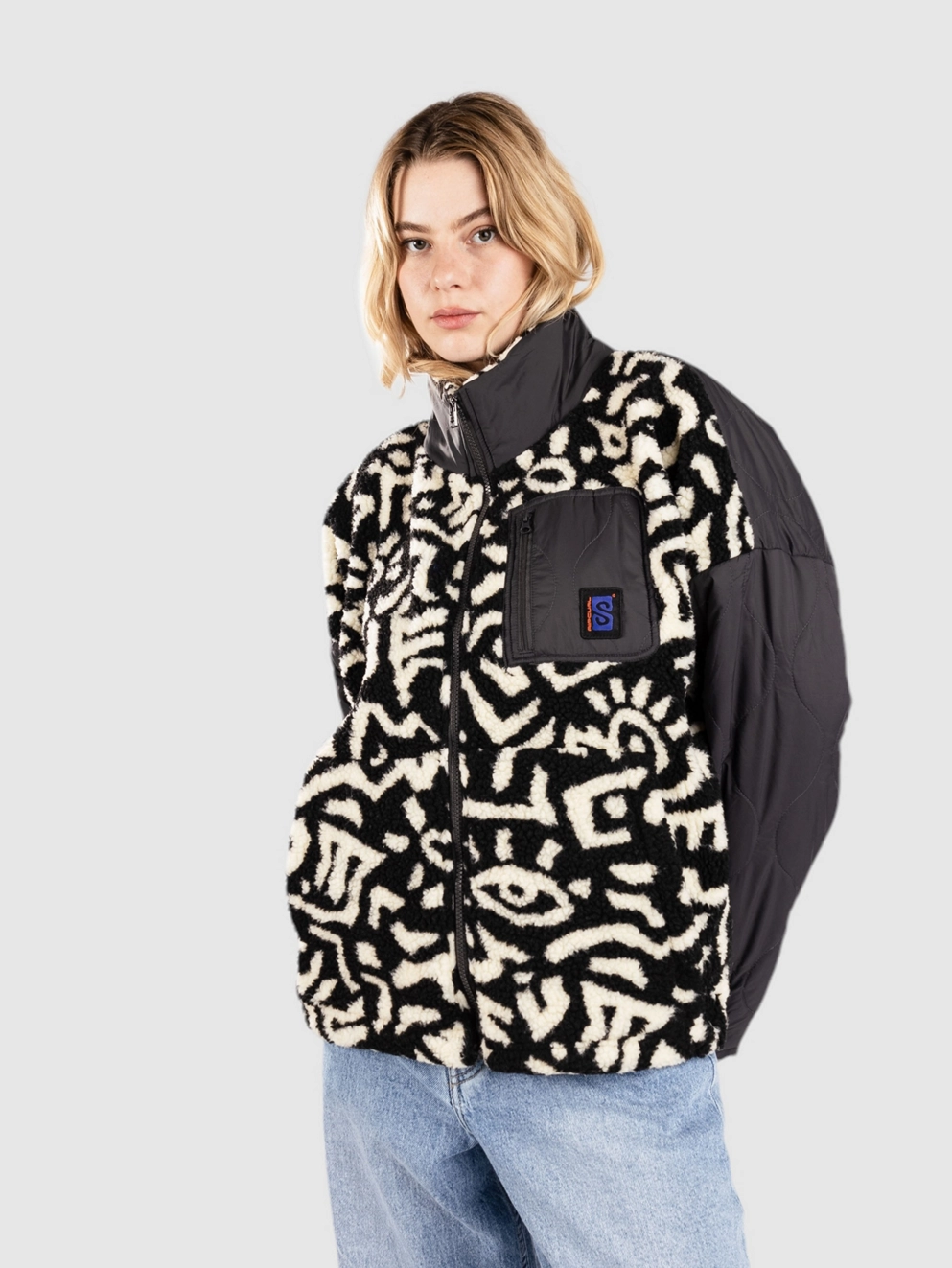 Rip Curl Anti-Series Z/T Fleece Jacket washed black