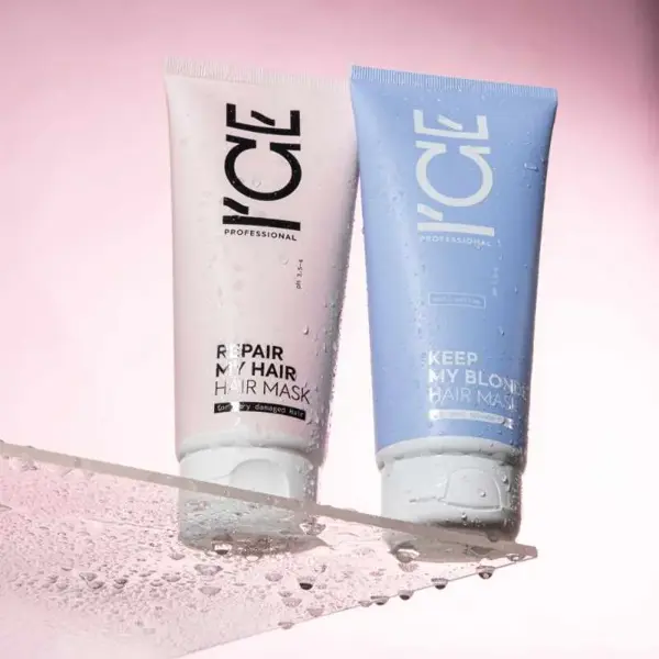 Máscara capilar roxa ICE para cabelos loiros (VEGANA)