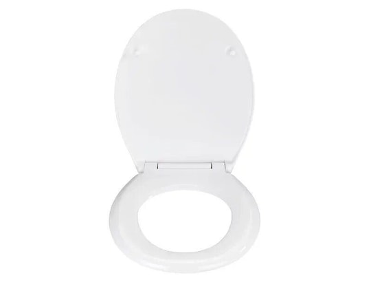 WENKO - Abattant wc chaton - bois - blanc et orange
