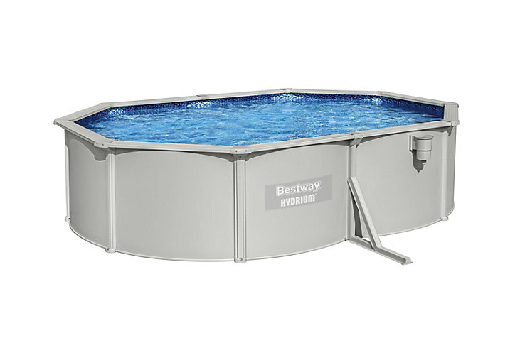 Piscine tubulaire acier gris Hydrium Bestway L.533 x l.507 x H.120 cm