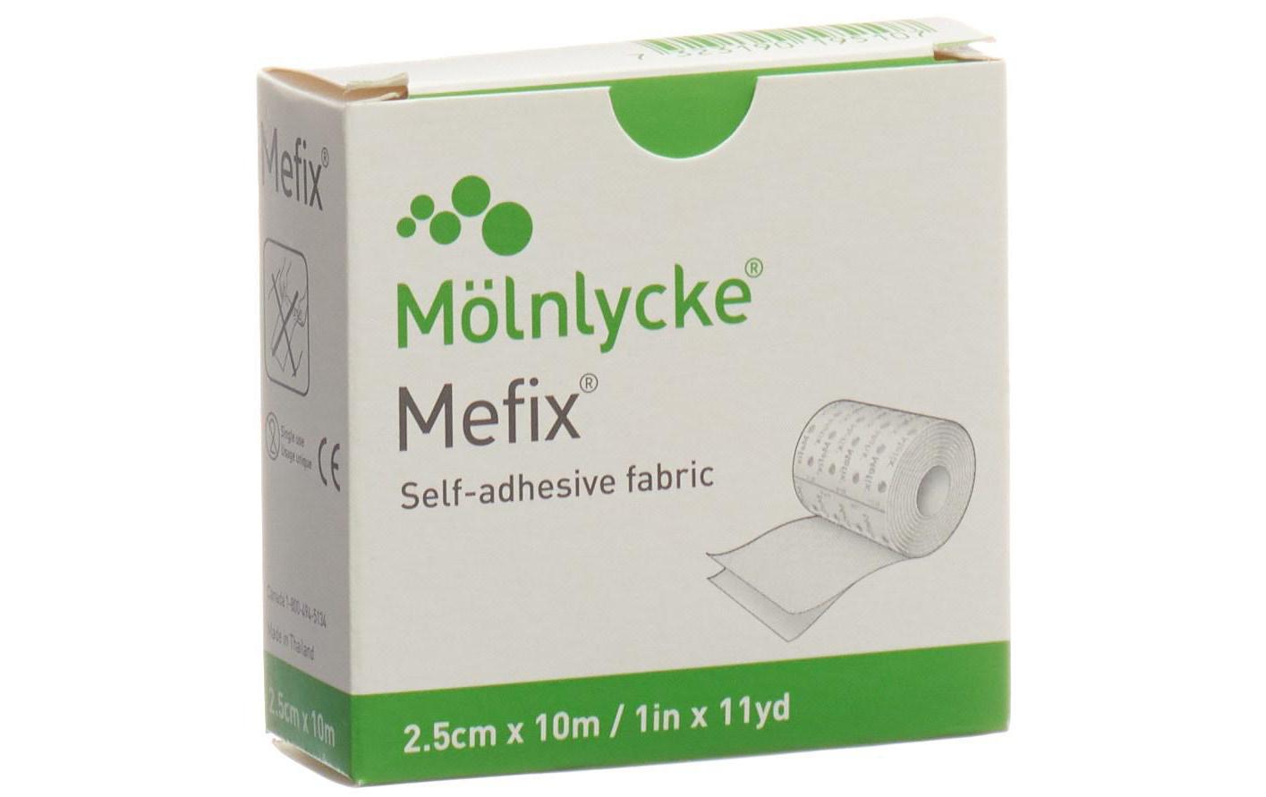 Fixationsvlies Mefix 2.5 cm x 10 m 1 StückVlies zur Fixierung von Verbänden und Kompressen