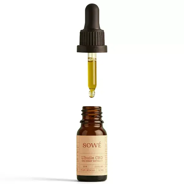 Óleo de CBD orgânico de amplo espectro Sowé, forte 20%, 10ml