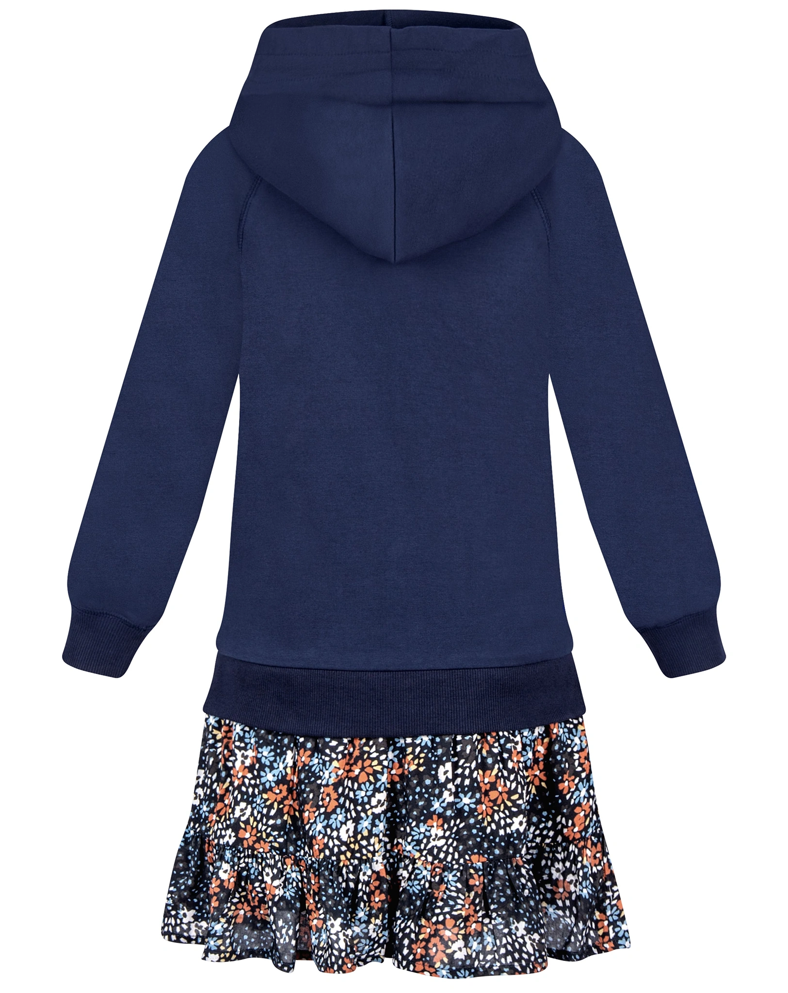 Sweatkleid FLORA mit Kapuze in navy