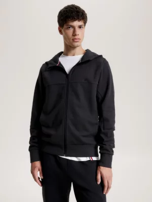 Moletom com capuz e zíper Sport Essential com logo tonal
