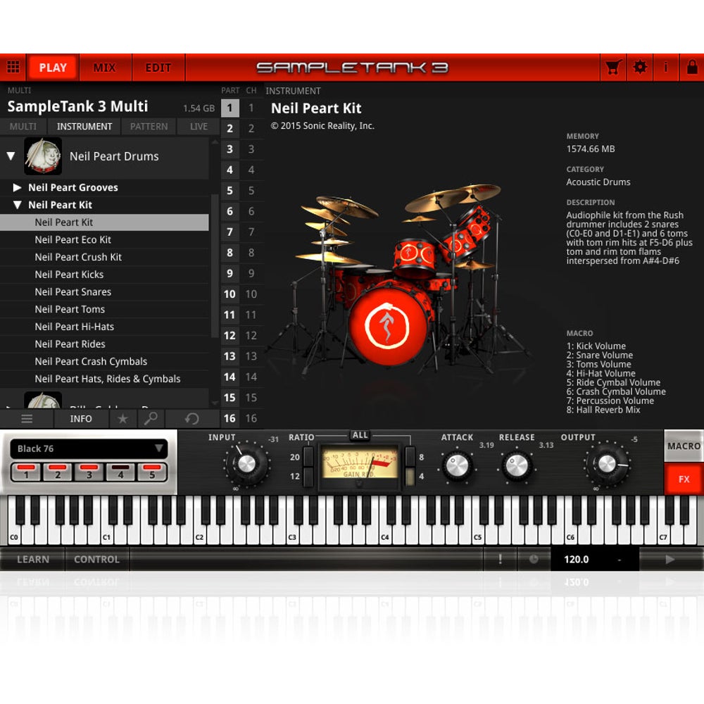 IK Multimedia Neil Peart Drums (download)