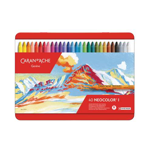 CARAN D'ACHE® NEOCOLOR® I  wasserfeste Wachspastelle in Metall-Etuis