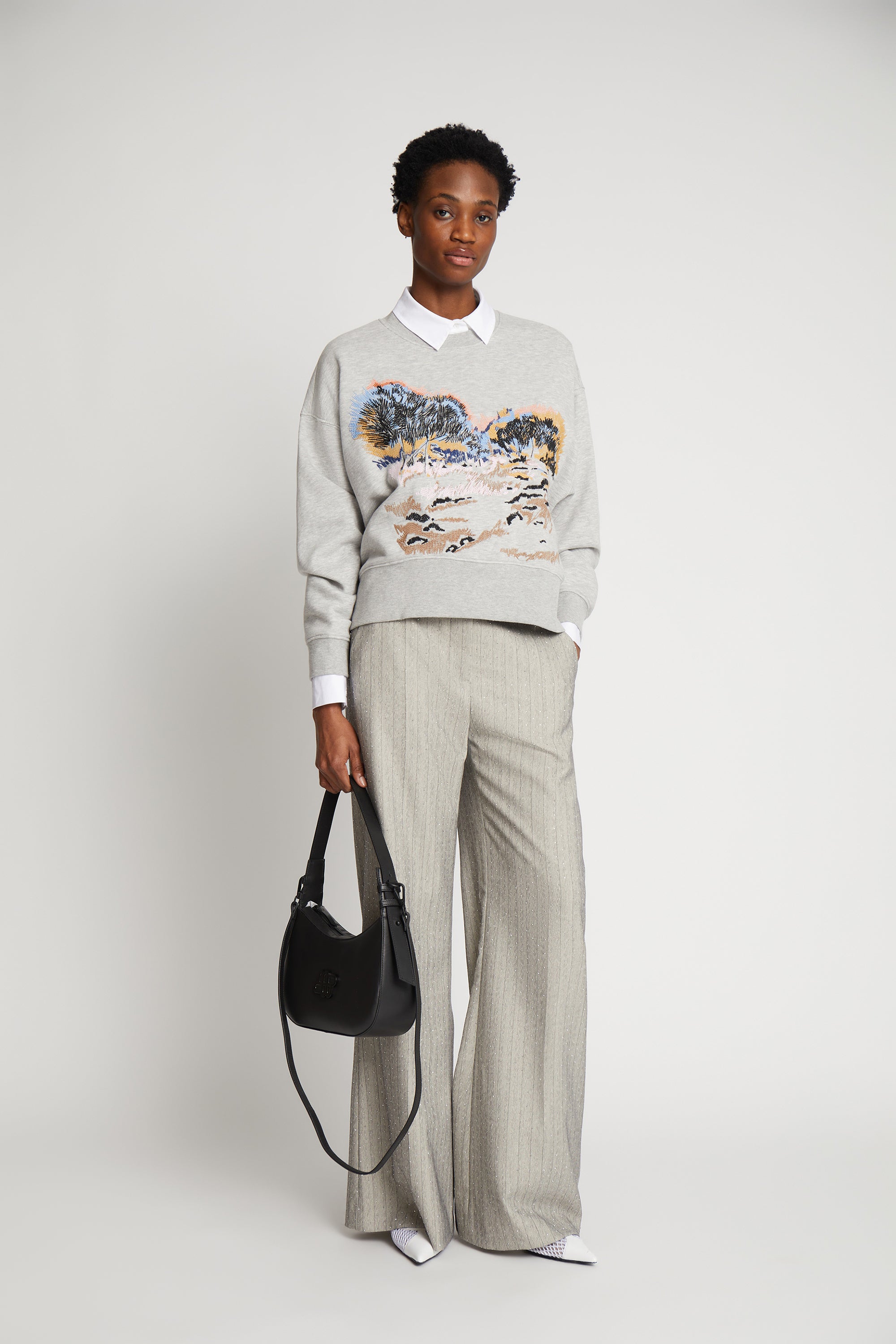 MUNTHE  Sazzily bluse - Light Grey
