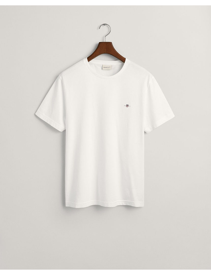 Regular Fit Shield White T-Shirt